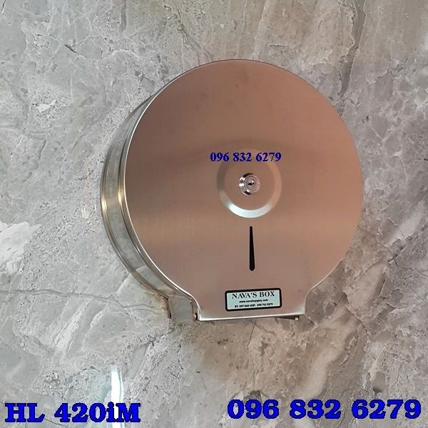 Hộp đựng giấy vệ sinh cuộn lớn inox 100% HL 480IM (BÁN CHẠY NHẤT)