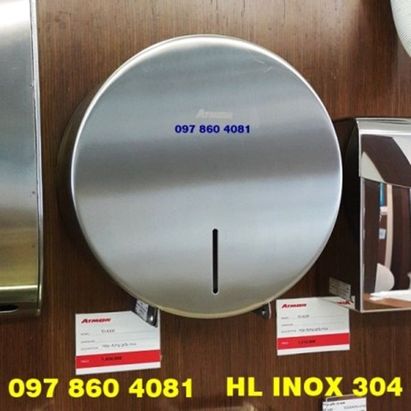 Hộp đựng giấy vệ sinh cuộn lớn Inox cao cấp NK