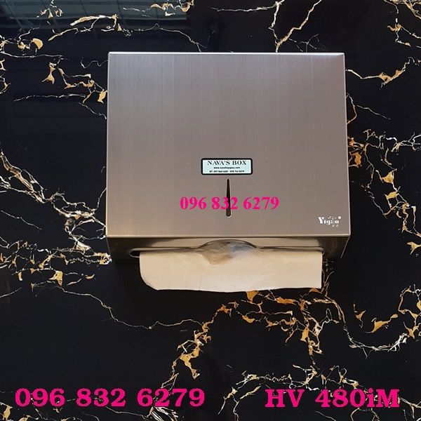 HỘP ĐỰNG KHĂN GIẤY INOX 100% HV 480 IM