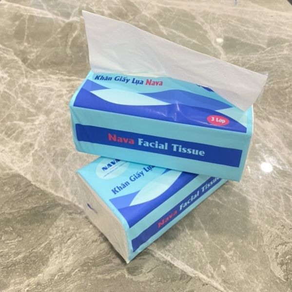 KHĂN GIẤY LAU TAY  LỤA  NAVA 3 LỚP ( Giá siêu tiết kiệm)