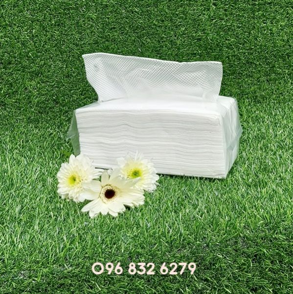 KHĂN GIẤY VUÔNG DẠNG RÚT SẠCH, DAI, KHÔNG BỤI