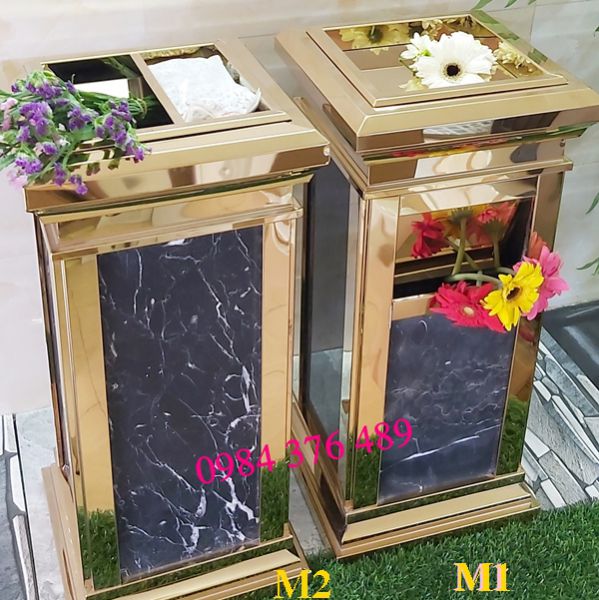 THÙNG RÁC ĐÁ HOA CƯƠNG SANG TRỌNG
