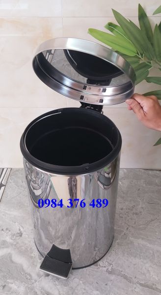 THÙNG RÁC INOX NẮP ĐẠP 5 LÍT-7 LÍT- 8 LÍT- 12 LÍT