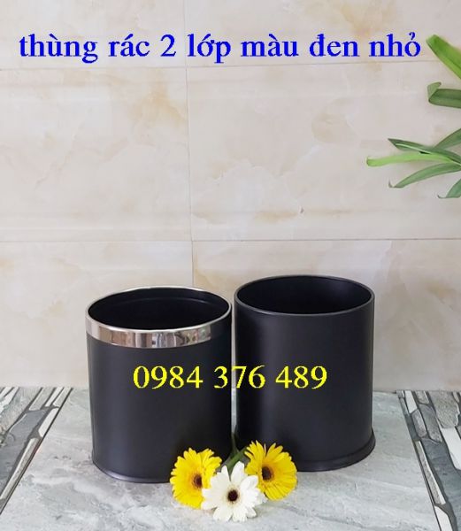 THÙNG RÁC INOX 2 LỚP KHÔNG NẮP