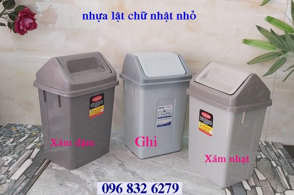 THÙNG RÁC NHỰA SIZE NHỎ-TRUNG-ĐẠI